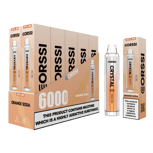 Corssi Crystal 6000 Disposable Vape Kit - Orange Soda - Idea Vape