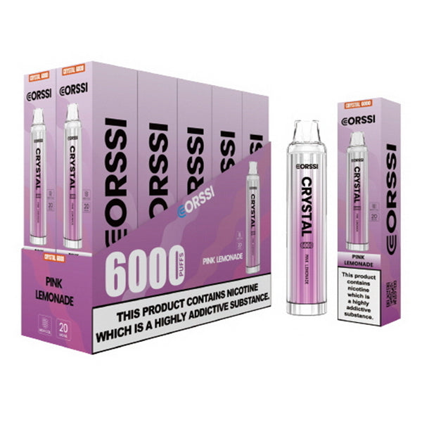 Corssi Crystal 6000 Disposable Vape Kit - Pink Lemonade - Idea Vape