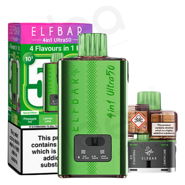 ELF Bar 4-in-1 Ultra 50 Pod Kit | 50,000 Puffs | Idea Vape