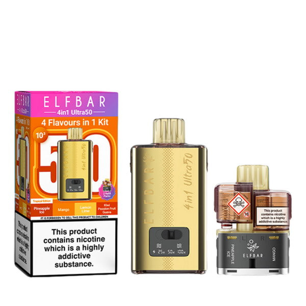 ELF Bar 4-in-1 Ultra 50 Prefilled Pod Kit | 50,000 Puffs | from 10 - IDEA VAPE ELF Bar 4-in-1 Ultra 50 Prefilled Pod Kit | 50,000 Puffs | from 10 - IDEA VAPE