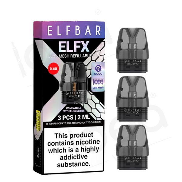 ELF Bar ELFX Replacement Refill Pods | 3-Pack - IDEA VAPE ELF Bar ELFX Replacement Refill Pods | 3-Pack - IDEA VAPE
