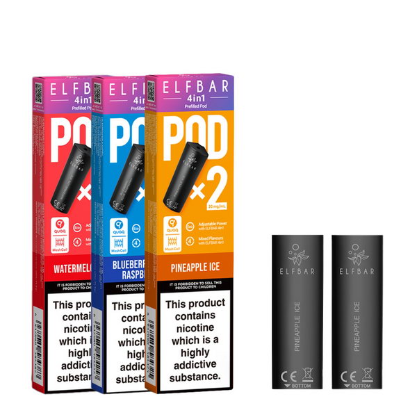 ELF Bar 4-in-1 Prefilled Vape Pods | 2-PACK | 3 for £12