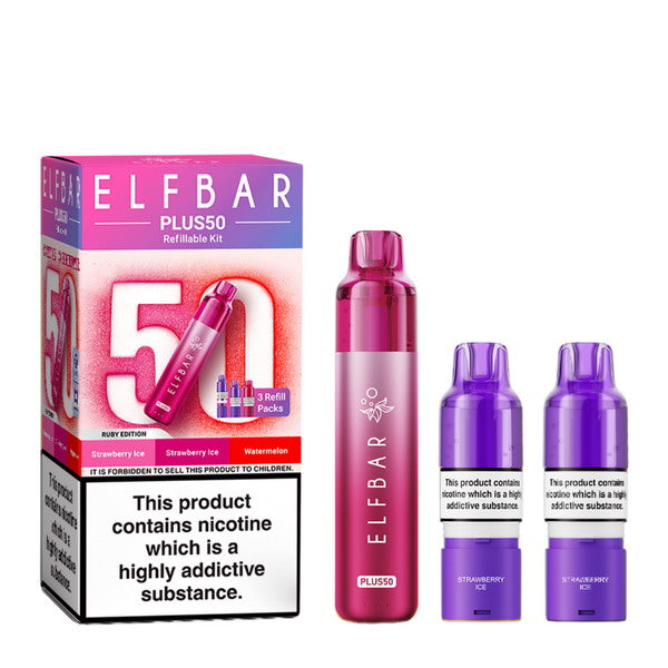 ELF BAR Plus 50 Pod Vape Kit | 50K Puffs | 15 Edition Flavours