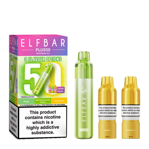 ELF BAR Plus 50 Pod Vape Kit | 50,000 Puffs | from £11