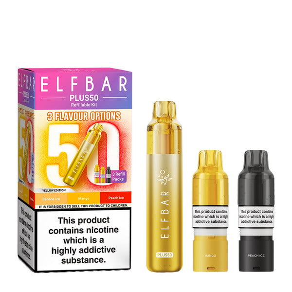 ELF BAR Plus 50 Pod Vape Kit | 50,000 Puffs | from £11