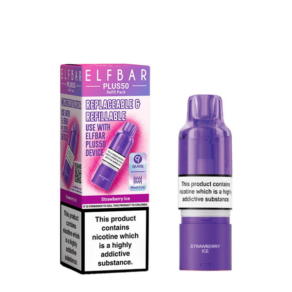 ELF BAR Plus 50 Refill Pod | 5/ PCS | Next Day Delivery - IDEA VAPE ELF BAR Plus 50 Refill Pod | 5/ PCS | Next Day Delivery - IDEA VAPE