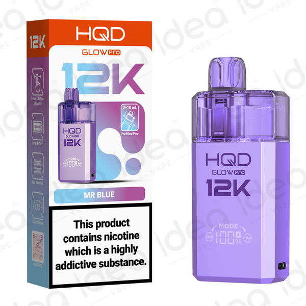 HQD Glow Pro 12K Vape Kit | Mr Blue