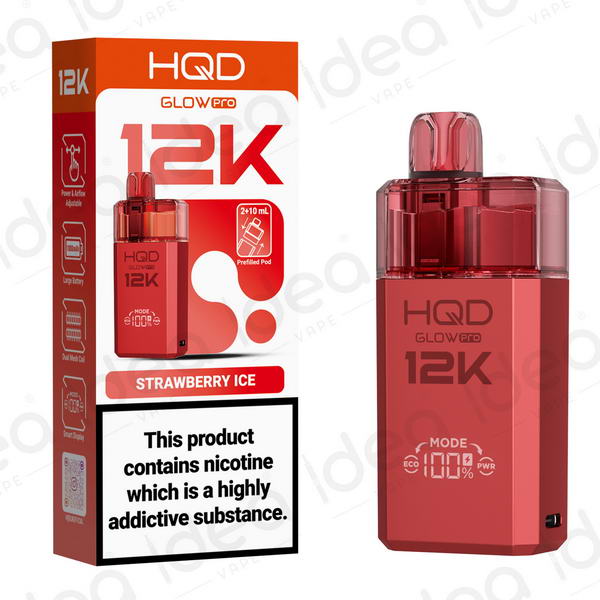 HQD Glow Pro 12K Vape Kit | from £6