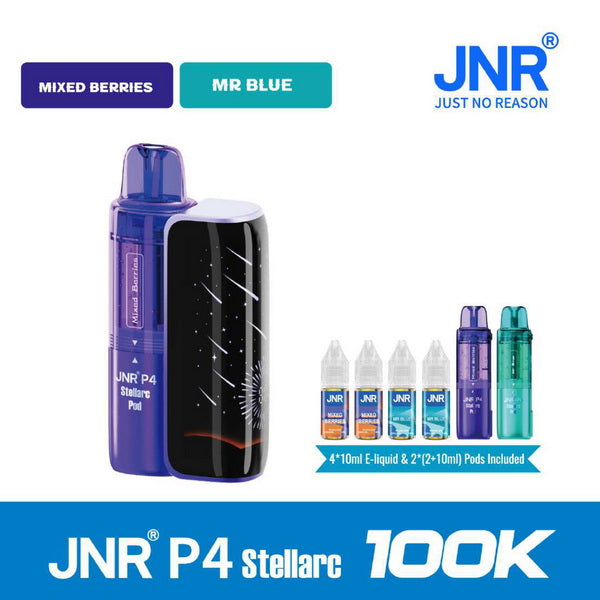 JNR P4 Stellarc 100K Puffs Vape Kit | 15 Flavours | 64ml Capacity
