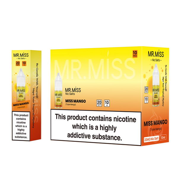 Mr.Miss Nic Salt E-Liquids | 10 PCS