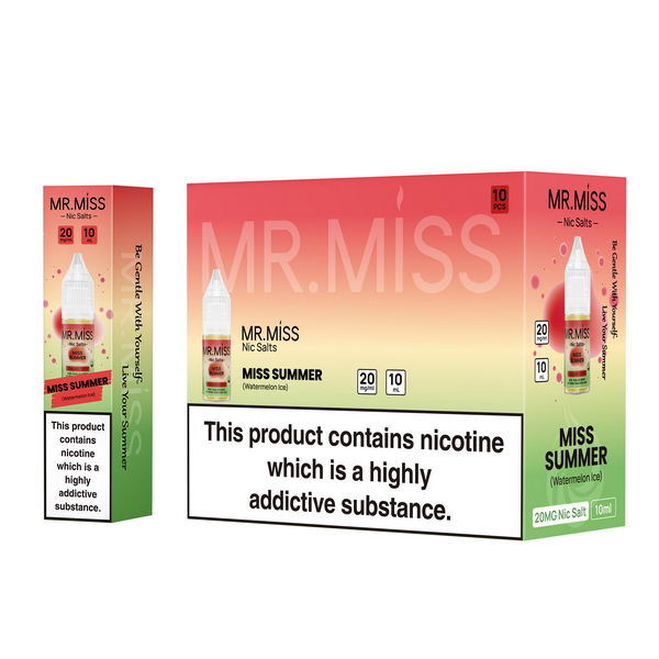 Mr.Miss Nic Salt E-Liquids | 10 PCS