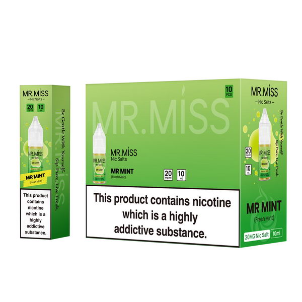 Box of 10 Mr.Miss Nic Salt E-Liquids