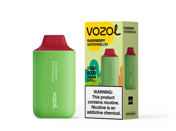Vozol Star 6000 Disposable Vape Kit - RASPBERRY WATERMELON - Idea Vape