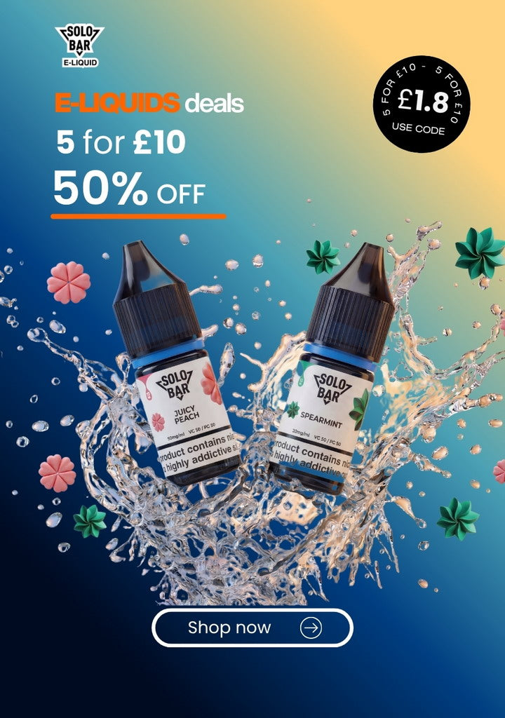 Solobar Nic Salt E-liquid 10ML | Sale 50% OFF