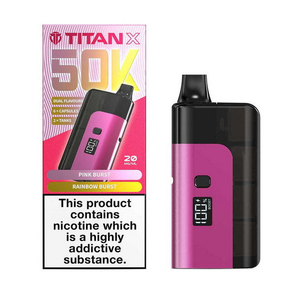 Titan X 50K Prefilled Vape Kit | 15 Flavours | 1000mAh