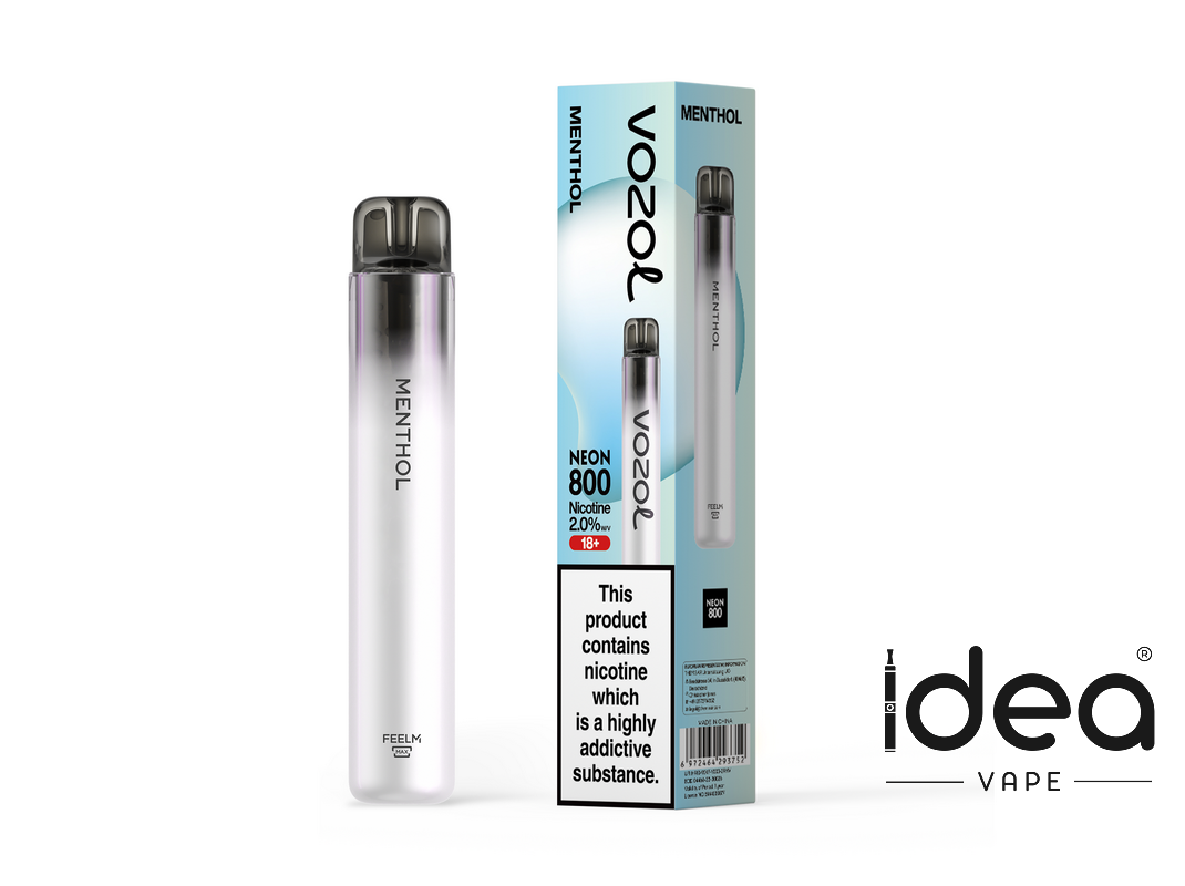 Vozol Neon 800 Disposable Vape Kit - MENTHOL - Idea Vape