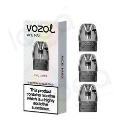 Vozol Ace Max Vape Refill Replacement Pods 3-Pack