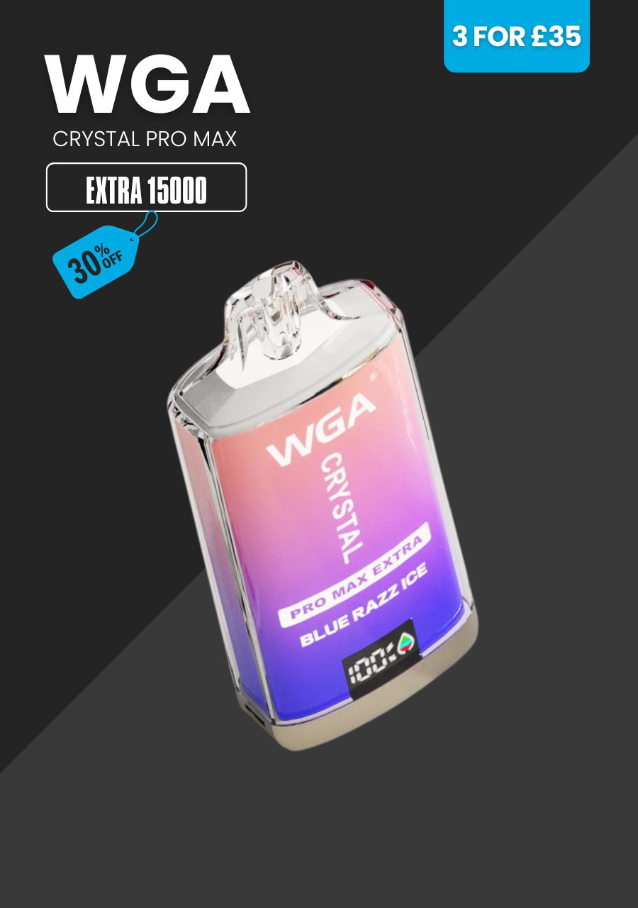 WGA Crystal Pro Max Extra 15000 Vape | 3 for £35 | Idea Vape
