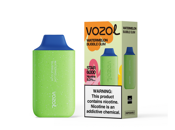 Vozol Star 6000 Disposable Vape Kit - Watermelon Bubble Gum- Idea Vape