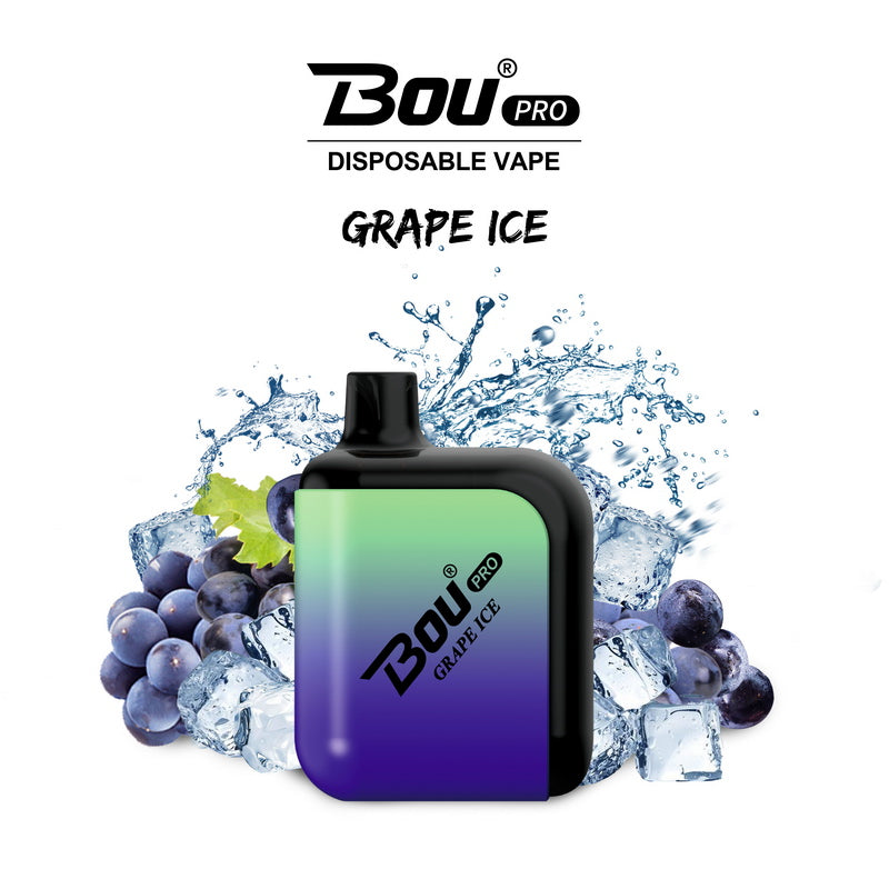 Bou Pro 7000 Disposable Vape Kit - Grape Ice - Idea Vape