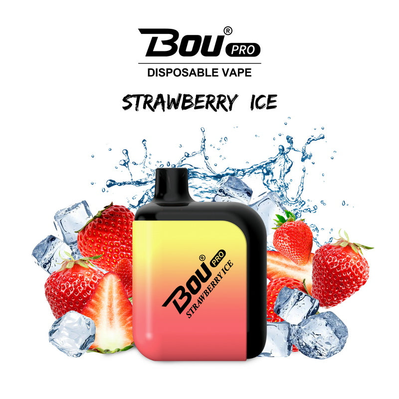 Bou Pro 7000 Disposable Vape Kit - Strawberry Ice - Idea Vape