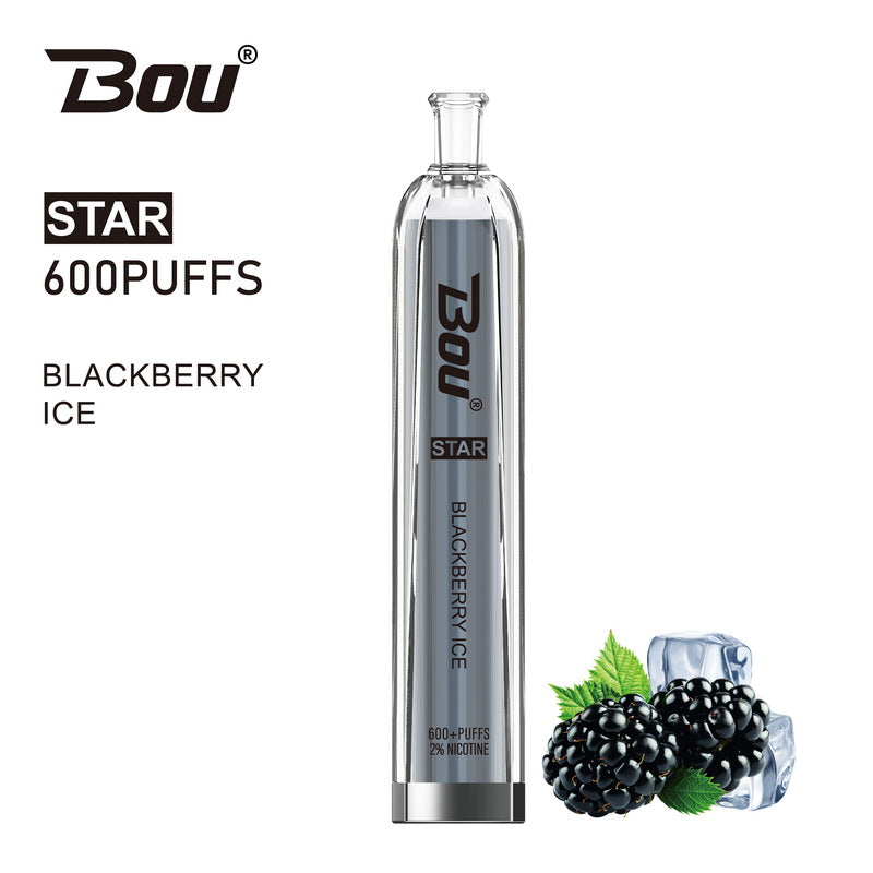 Bou Star 600 Disposable Vape Kit - Blackberry Ice - Idea Vape