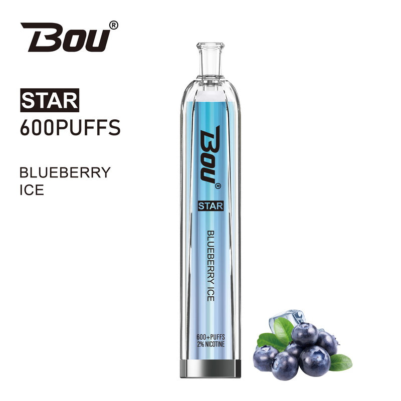 Bou Star 600 Disposable Vape Kit - Blueberry Ice - Idea Vape