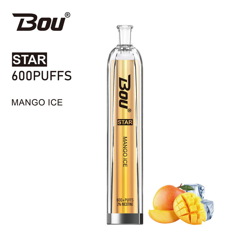 Bou Star 600 Disposable Vape Kit - Mango Ice - Idea Vape
