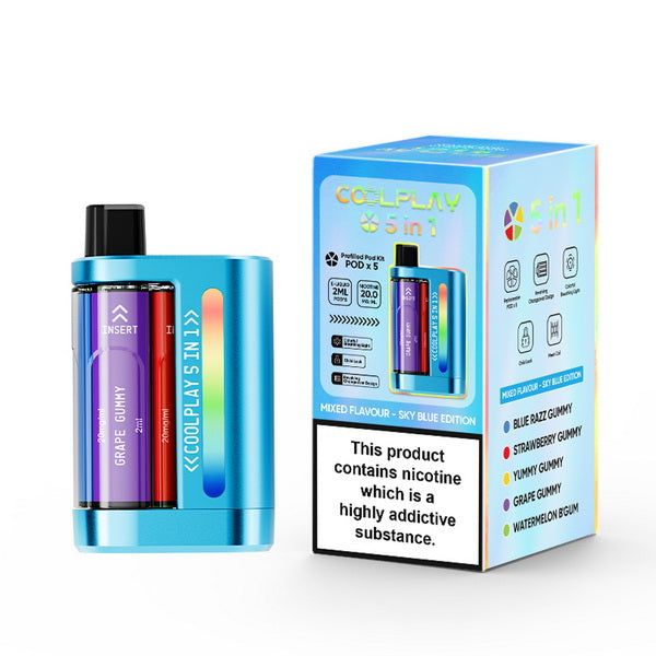 Coolplay 5-in-1 4K Pod Vape Kit | SALE 6.99 each - IDEA VAPE Coolplay 5-in-1 4K Pod Vape Kit | SALE 6.99 each - IDEA VAPE