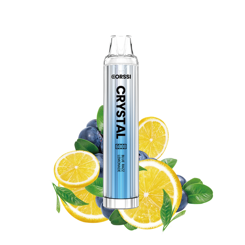 Corssi Crystal 6000 Disposable Vape Kit - Blue Razz Lemonade - Idea Vape