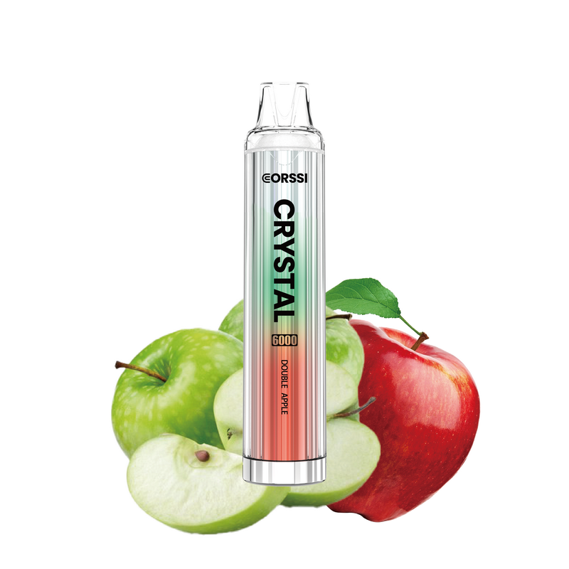 Corssi Crystal 6000 Disposable Vape Kits - Double Apple - Idea Vape
