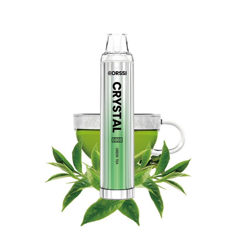 Corssi Crystal 6000 Disposable Vape Kit - Ice Green Tea - Idea Vape
