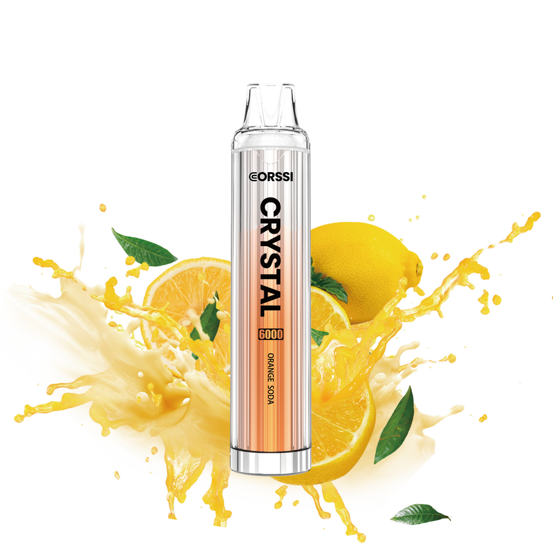 Corssi Crystal 6000 Disposable Vape Kit - Orange Soda - Idea Vape