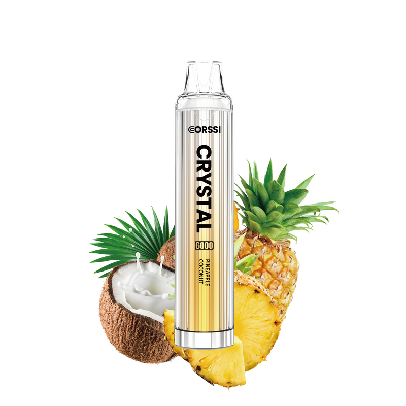 Corssi Crystal 6000 Disposable Vape Kit - Pineapple Coconut - Idea Vape