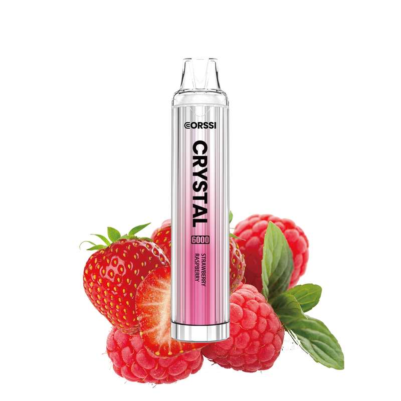 Corssi Crystal 6000 Disposable Vape Kit - Strawberry Raspberry - Idea Vape