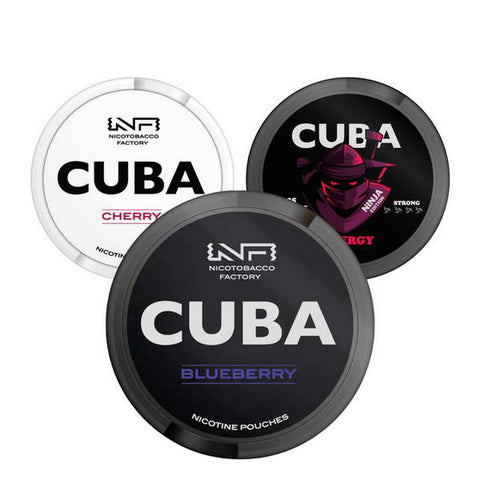 Cuba Nicotine Pouches  - White/ Black/ Ninjia