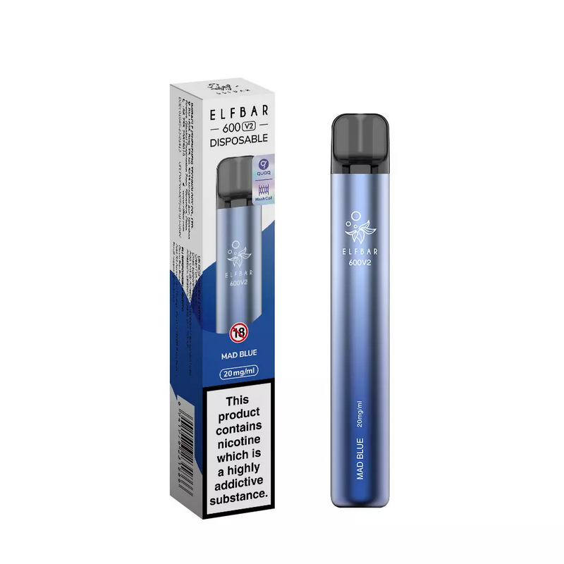 ELF Bar 600 V2 Disposable Vape Kit - Mad Blue | Idea Vape