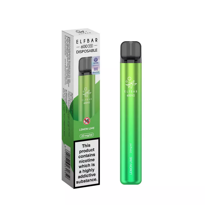 ELF Bar 600 V2 Disposable Vape Kit - Lemon Lime | Idea Vape