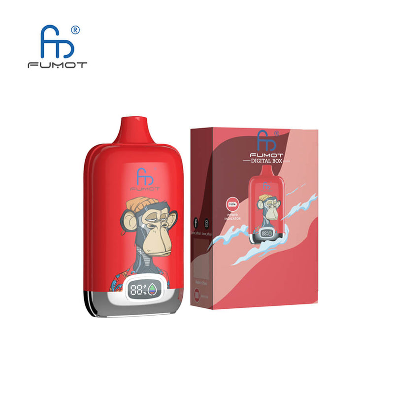 Fumot RandM Digital Box 12000 Disposable Vape Kit - Cherry | Idea Vape