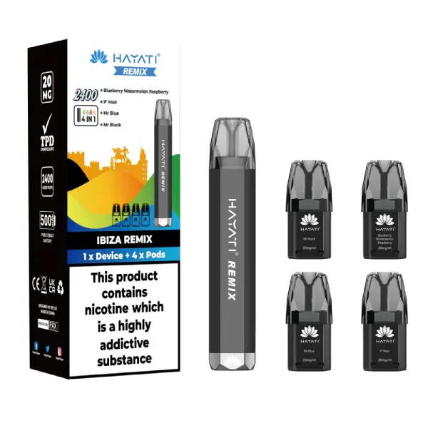 Hayati Remix 4-in-1 2400 Vape Kit | 2400 Puffs | £8.99