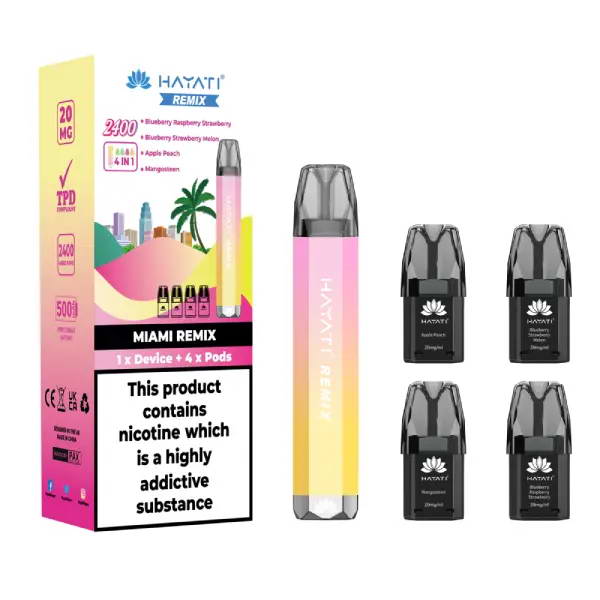 Hayati Remix 4-in-1 2400 Vape Kit | 2400 Puffs | 8.99 - IDEA VAPE Hayati Remix 4-in-1 2400 Vape Kit | 2400 Puffs | 8.99 - IDEA VAPE