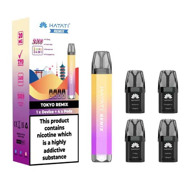 Hayati Remix 4-in-1 2400 Vape Kit | 2400 Puffs | £8.99