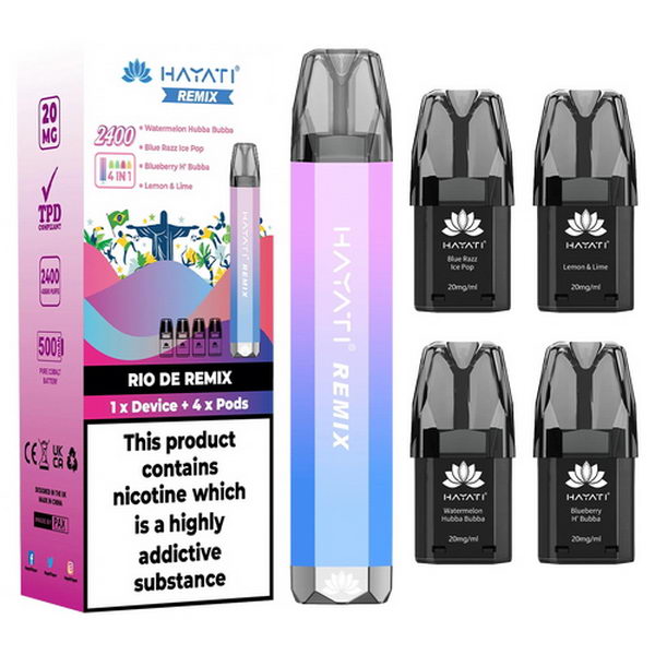 Hayati Remix 4-in-1 2400 Vape Kit | 2400 Puffs | £8.99