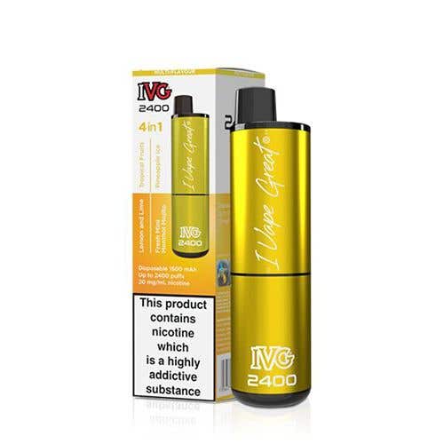 IVG 2400 Disposable Vape Kit - Yellow Edition | Idea Vape