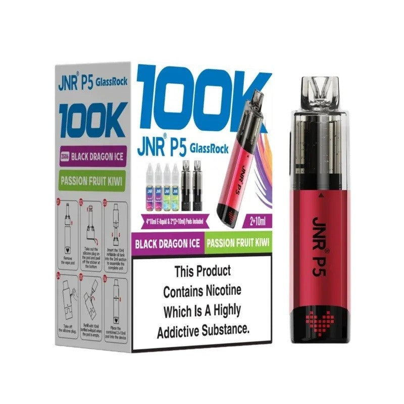 JNR P5 GlassRock 100K Refillable Pod Kit | 2 for 20 - IDEA VAPE JNR P5 GlassRock 100K Refillable Pod Kit | 2 for 20 - IDEA VAPE
