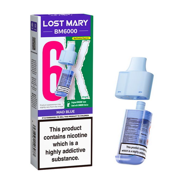 Lost Mary BM6000 Prefilled Refill Pod | 5/ PCS - IDEA VAPE Lost Mary BM6000 Prefilled Refill Pod | 5/ PCS - IDEA VAPE