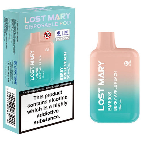 Lost Mary BM600S Disposable Vape - Berry Apple Peach | Idea Vape