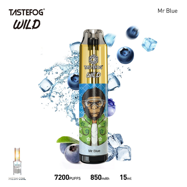 Tastefog Wild 7200 Disposable Vape Kit - Mr Blue - Idea Vape