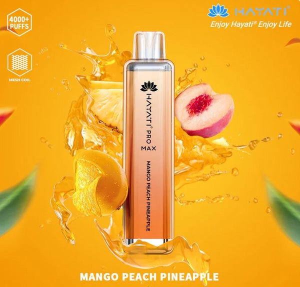 The Crystal Pro Max 4000 Disposable Vape Kit - Mango Peach Pineapple | Idea Vape 