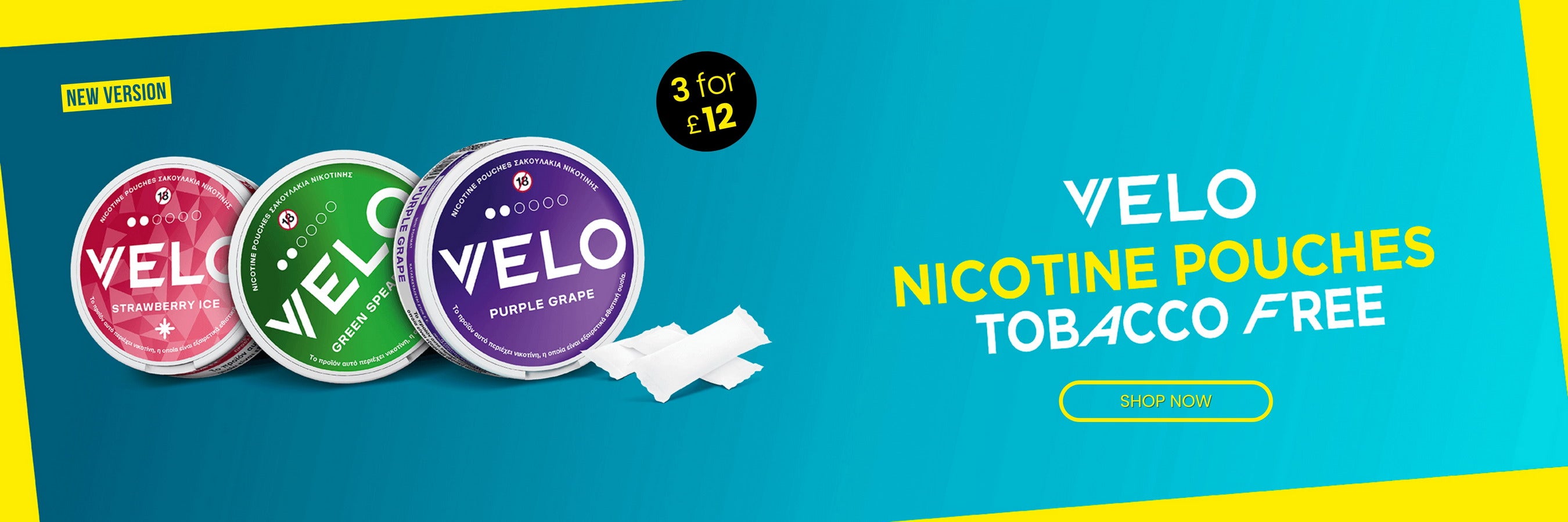 VELO Nicotine Pouches | from £3.99 | Next Day Delivery